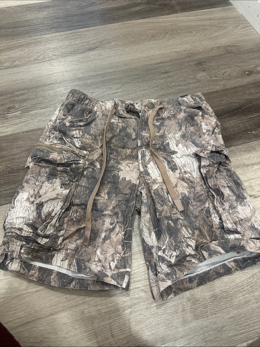 Men's Camo Cargo Shorts in Brown